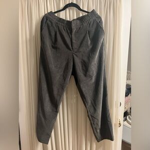 Gap dark gray corduroy ankle pants